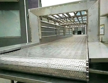Kette gefahrener Verbindungs-Stahlplatten-Förderer, Förderband der Metallhohen temperatur